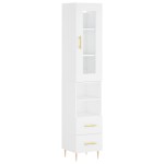 vidaXL Dulap înalt, alb, 34,5x34x180 cm, lemn prelucrat vidaXL Dulap înalt, alb, 34,5x34x180 cm, lemn prelucrat