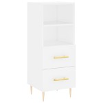 vidaXL Dulap înalt, alb, 34,5x34x180 cm, lemn prelucrat vidaXL Dulap înalt, alb, 34,5x34x180 cm, lemn prelucrat