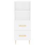 vidaXL Dulap înalt, alb, 34,5x34x180 cm, lemn prelucrat vidaXL Dulap înalt, alb, 34,5x34x180 cm, lemn prelucrat
