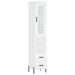vidaXL Dulap înalt, alb, 34,5x34x180 cm, lemn prelucrat vidaXL Dulap înalt, alb, 34,5x34x180 cm, lemn prelucrat