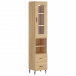vidaXL Dulap înalt, stejar sonoma, 34,5x34x180 cm, lemn prelucrat