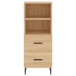 vidaXL Dulap înalt, stejar sonoma, 34,5x34x180 cm, lemn prelucrat