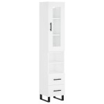 vidaXL Dulap înalt, alb, 34,5x34x180 cm, lemn prelucrat vidaXL Dulap înalt, alb, 34,5x34x180 cm, lemn prelucrat
