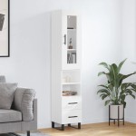 vidaXL Dulap înalt, alb, 34,5x34x180 cm, lemn prelucrat vidaXL Dulap înalt, alb, 34,5x34x180 cm, lemn prelucrat