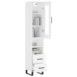 vidaXL Dulap înalt, alb, 34,5x34x180 cm, lemn prelucrat vidaXL Dulap înalt, alb, 34,5x34x180 cm, lemn prelucrat