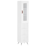 vidaXL Dulap înalt, alb, 34,5x34x180 cm, lemn prelucrat vidaXL Dulap înalt, alb, 34,5x34x180 cm, lemn prelucrat