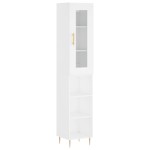 vidaXL Dulap înalt, alb, 34,5x34x180 cm, lemn prelucrat vidaXL Dulap înalt, alb, 34,5x34x180 cm, lemn prelucrat