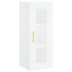 vidaXL Dulap înalt, alb, 34,5x34x180 cm, lemn prelucrat vidaXL Dulap înalt, alb, 34,5x34x180 cm, lemn prelucrat