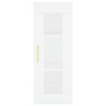 vidaXL Dulap înalt, alb, 34,5x34x180 cm, lemn prelucrat vidaXL Dulap înalt, alb, 34,5x34x180 cm, lemn prelucrat