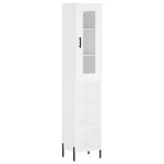 vidaXL Dulap înalt, alb, 34,5x34x180 cm, lemn prelucrat vidaXL Dulap înalt, alb, 34,5x34x180 cm, lemn prelucrat