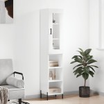 vidaXL Dulap înalt, alb, 34,5x34x180 cm, lemn prelucrat vidaXL Dulap înalt, alb, 34,5x34x180 cm, lemn prelucrat