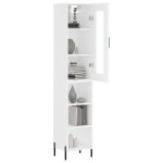 vidaXL Dulap înalt, alb, 34,5x34x180 cm, lemn prelucrat vidaXL Dulap înalt, alb, 34,5x34x180 cm, lemn prelucrat