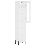 vidaXL Dulap înalt, alb, 34,5x34x180 cm, lemn prelucrat vidaXL Dulap înalt, alb, 34,5x34x180 cm, lemn prelucrat