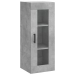 vidaXL Dulap înalt, gri beton, 34,5x34x180 cm, lemn prelucrat vidaXL Dulap înalt, gri beton, 34,5x34x180 cm, lemn prelucrat