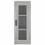 vidaXL Dulap înalt, gri sonoma, 34,5x34x180 cm, lemn prelucrat