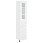 vidaXL Dulap înalt, alb, 34,5x34x180 cm, lemn prelucrat vidaXL Dulap înalt, alb, 34,5x34x180 cm, lemn prelucrat