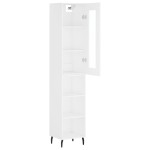 vidaXL Dulap înalt, alb, 34,5x34x180 cm, lemn prelucrat vidaXL Dulap înalt, alb, 34,5x34x180 cm, lemn prelucrat