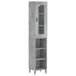vidaXL Dulap înalt, gri beton, 34,5x34x180 cm, lemn prelucrat vidaXL Dulap înalt, gri beton, 34,5x34x180 cm, lemn prelucrat