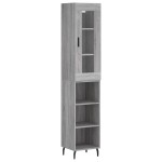 vidaXL Dulap înalt, gri sonoma, 34,5x34x180 cm, lemn prelucrat