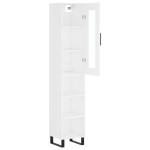 vidaXL Dulap înalt, alb, 34,5x34x180 cm, lemn prelucrat vidaXL Dulap înalt, alb, 34,5x34x180 cm, lemn prelucrat