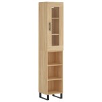 vidaXL Dulap înalt, stejar sonoma, 34,5x34x180 cm, lemn prelucrat vidaXL Dulap înalt, stejar sonoma, 34,5x34x180 cm, lemn prelucrat