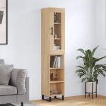 vidaXL Dulap înalt, stejar sonoma, 34,5x34x180 cm, lemn prelucrat vidaXL Dulap înalt, stejar sonoma, 34,5x34x180 cm, lemn prelucrat