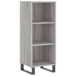 vidaXL Dulap înalt, gri sonoma, 34,5x34x180 cm, lemn prelucrat