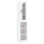 vidaXL Dulap înalt, alb, 34,5x34x180 cm, lemn prelucrat vidaXL Dulap înalt, alb, 34,5x34x180 cm, lemn prelucrat