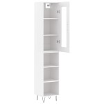 vidaXL Dulap înalt, alb, 34,5x34x180 cm, lemn prelucrat vidaXL Dulap înalt, alb, 34,5x34x180 cm, lemn prelucrat