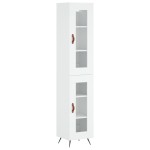 vidaXL Dulap înalt, alb, 34,5x34x180 cm, lemn prelucrat vidaXL Dulap înalt, alb, 34,5x34x180 cm, lemn prelucrat