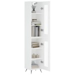 vidaXL Dulap înalt, alb, 34,5x34x180 cm, lemn prelucrat vidaXL Dulap înalt, alb, 34,5x34x180 cm, lemn prelucrat