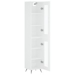 vidaXL Dulap înalt, alb, 34,5x34x180 cm, lemn prelucrat vidaXL Dulap înalt, alb, 34,5x34x180 cm, lemn prelucrat