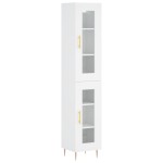vidaXL Dulap înalt, alb, 34,5x34x180 cm, lemn prelucrat vidaXL Dulap înalt, alb, 34,5x34x180 cm, lemn prelucrat