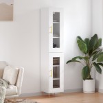 vidaXL Dulap înalt, alb, 34,5x34x180 cm, lemn prelucrat vidaXL Dulap înalt, alb, 34,5x34x180 cm, lemn prelucrat
