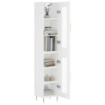vidaXL Dulap înalt, alb, 34,5x34x180 cm, lemn prelucrat vidaXL Dulap înalt, alb, 34,5x34x180 cm, lemn prelucrat