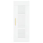 vidaXL Dulap înalt, alb, 34,5x34x180 cm, lemn prelucrat vidaXL Dulap înalt, alb, 34,5x34x180 cm, lemn prelucrat
