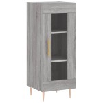 vidaXL Dulap înalt, gri sonoma, 34,5x34x180 cm, lemn prelucrat