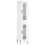 vidaXL Dulap înalt, alb, 34,5x34x180 cm, lemn prelucrat vidaXL Dulap înalt, alb, 34,5x34x180 cm, lemn prelucrat