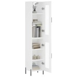 vidaXL Dulap înalt, alb, 34,5x34x180 cm, lemn prelucrat vidaXL Dulap înalt, alb, 34,5x34x180 cm, lemn prelucrat