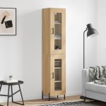vidaXL Dulap înalt, stejar sonoma, 34,5x34x180 cm, lemn prelucrat vidaXL Dulap înalt, stejar sonoma, 34,5x34x180 cm, lemn prelucrat