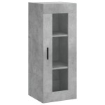 vidaXL Dulap înalt, gri beton, 34,5x34x180 cm, lemn prelucrat vidaXL Dulap înalt, gri beton, 34,5x34x180 cm, lemn prelucrat