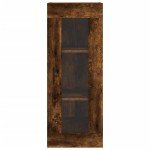 vidaXL Dulap înalt, stejar fumuriu, 34,5x34x180 cm, lemn prelucrat
