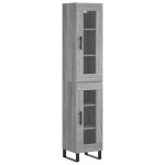 vidaXL Dulap înalt, gri sonoma, 34,5x34x180 cm, lemn prelucrat