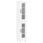 vidaXL Dulap înalt, alb, 34,5x34x180 cm, lemn prelucrat