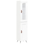 vidaXL Dulap înalt, alb, 34,5x34x180 cm, lemn prelucrat