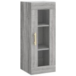vidaXL Dulap înalt, gri sonoma, 34,5x34x180 cm, lemn prelucrat