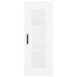vidaXL Dulap înalt, alb, 34,5x34x180 cm, lemn prelucrat