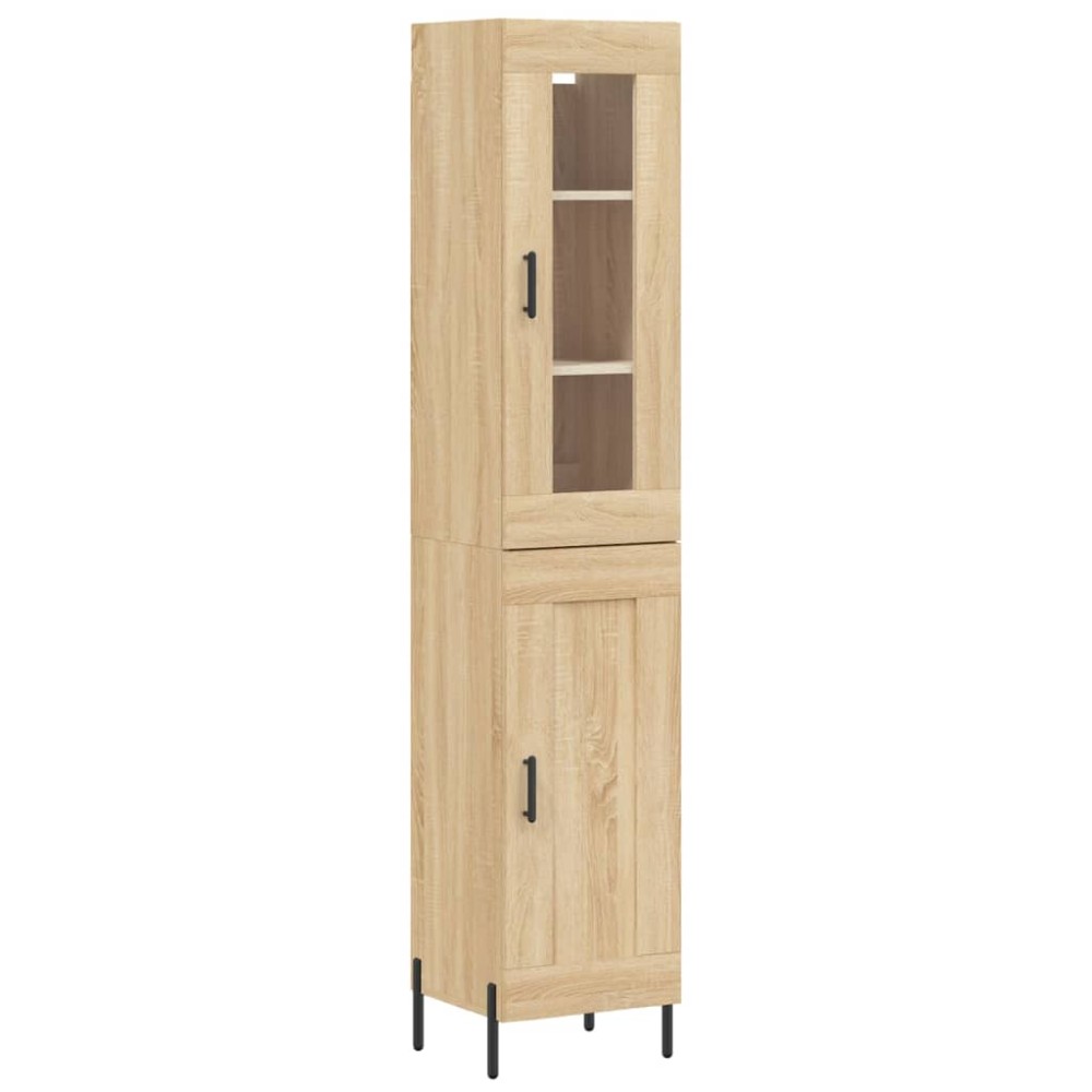 vidaXL Dulap înalt, stejar sonoma, 34,5x34x180 cm, lemn prelucrat