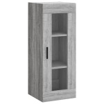vidaXL Dulap înalt, gri sonoma, 34,5x34x180 cm, lemn prelucrat