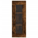 vidaXL Dulap înalt, stejar fumuriu, 34,5x34x180 cm, lemn prelucrat